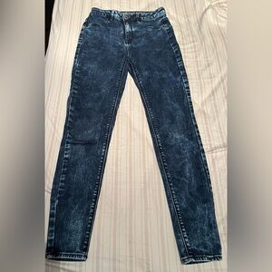 American Eagle Sky High Jeggings , size 4, dark blue jeans